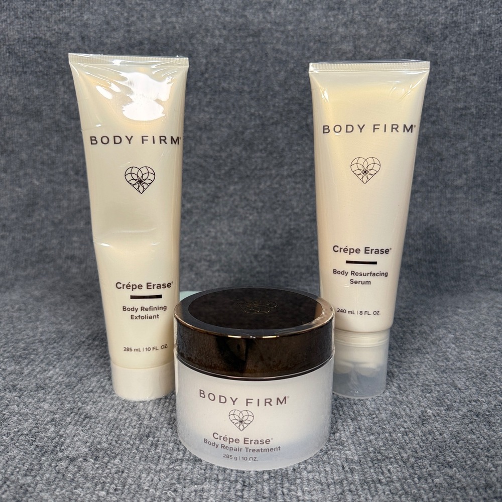 Crepe Erase Body Firm Repair Treatment + Refining Exfoliant+ Resurfacing Serum